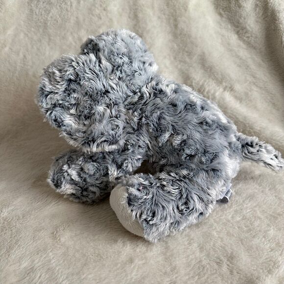 Babies R Us Grey Swirls Textured Elephant Plush 9” Stuffed Animal Toy - Picture 4 of 7
